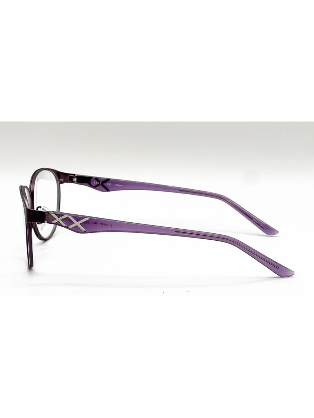 Elle EL13437 PU Purple Cat Eye Authentic Eyeglass Frames 53-15-135